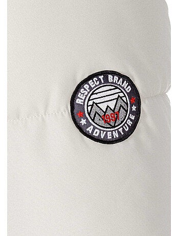 Veste matelassée motif/style bord duveteux - minoti
