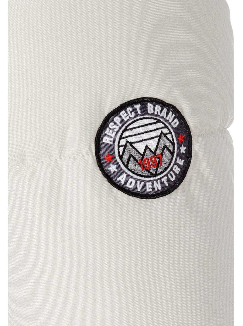 Veste matelassée motif/style bord duveteux - minoti Gris - Kiabi