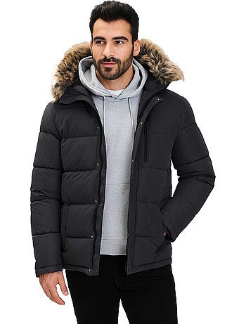 Veste matelassée motif/style bord duveteux - minoti