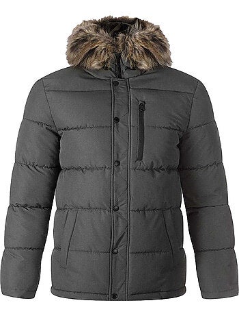 Veste matelassée motif/style bord duveteux - minoti