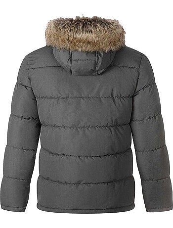 Veste matelassée motif/style bord duveteux - minoti