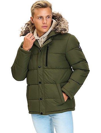 Veste matelassée motif/style bord duveteux - minoti