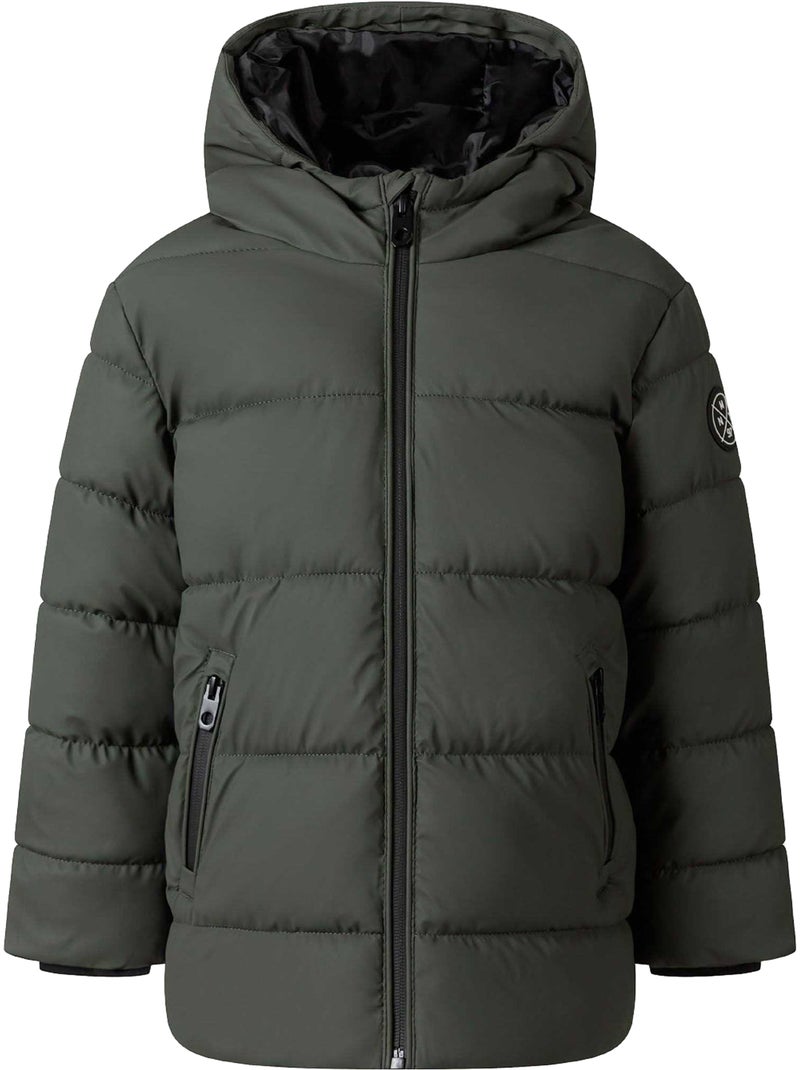 Veste matelassée motif/style écusson - minoti Vert kaki - Kiabi