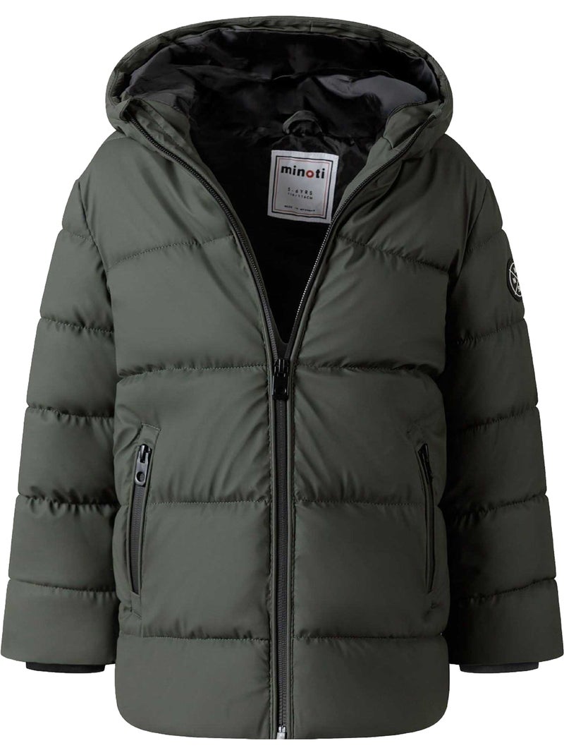 Veste matelassée motif/style écusson - minoti Vert kaki - Kiabi