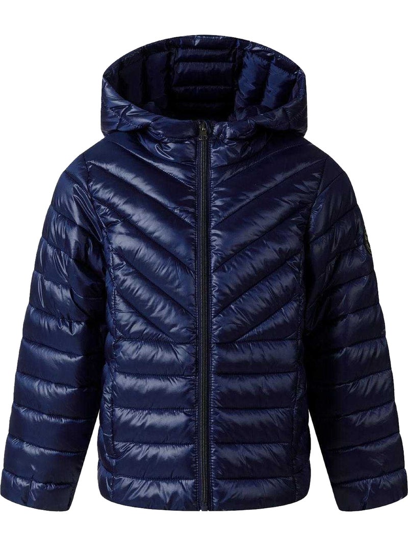 Veste matelassée motif/style matelassé - minoti Bleu marine - Kiabi