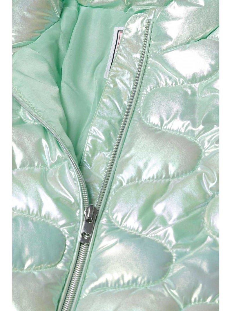 Veste matelassée motif/style métallisé - minoti Vert - Kiabi