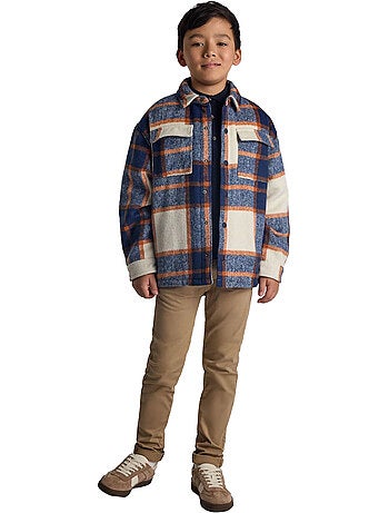 Veste matelassée motif/style motif écossais - minoti
