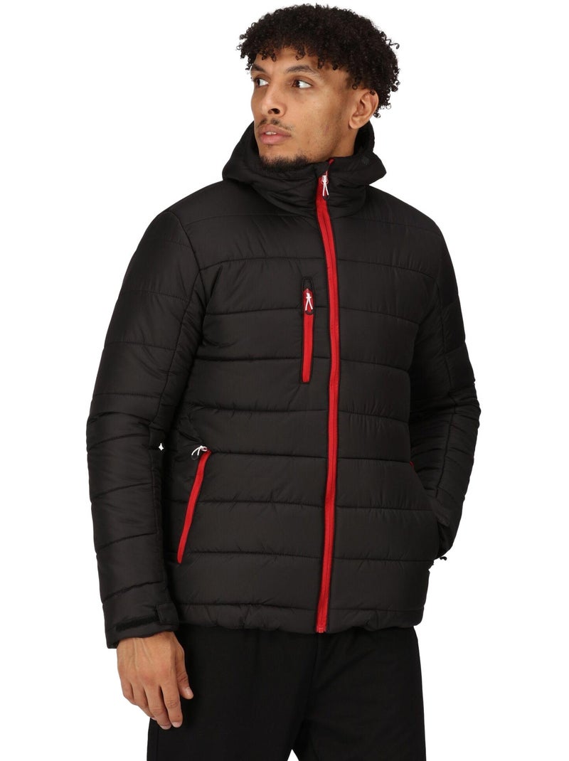 Veste matelassée navigate - regatta Noir Rouge - Kiabi