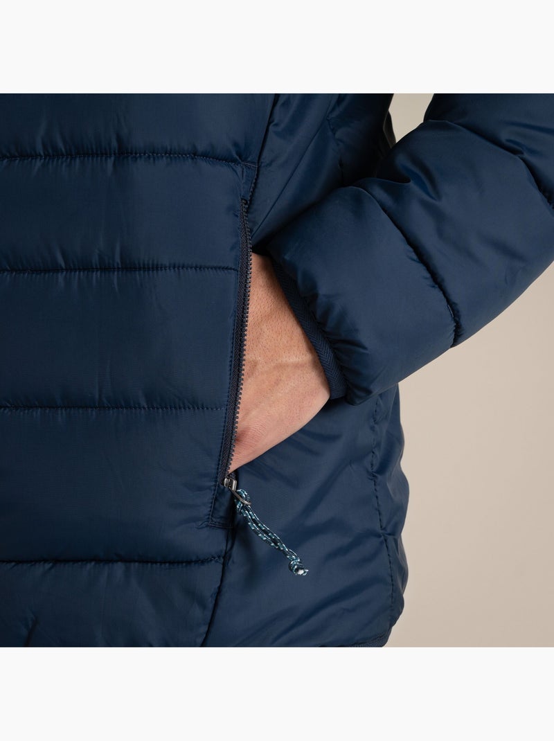 Veste matelassée pliable à capuche compresslite - craghoppers Bleu foncé - Kiabi
