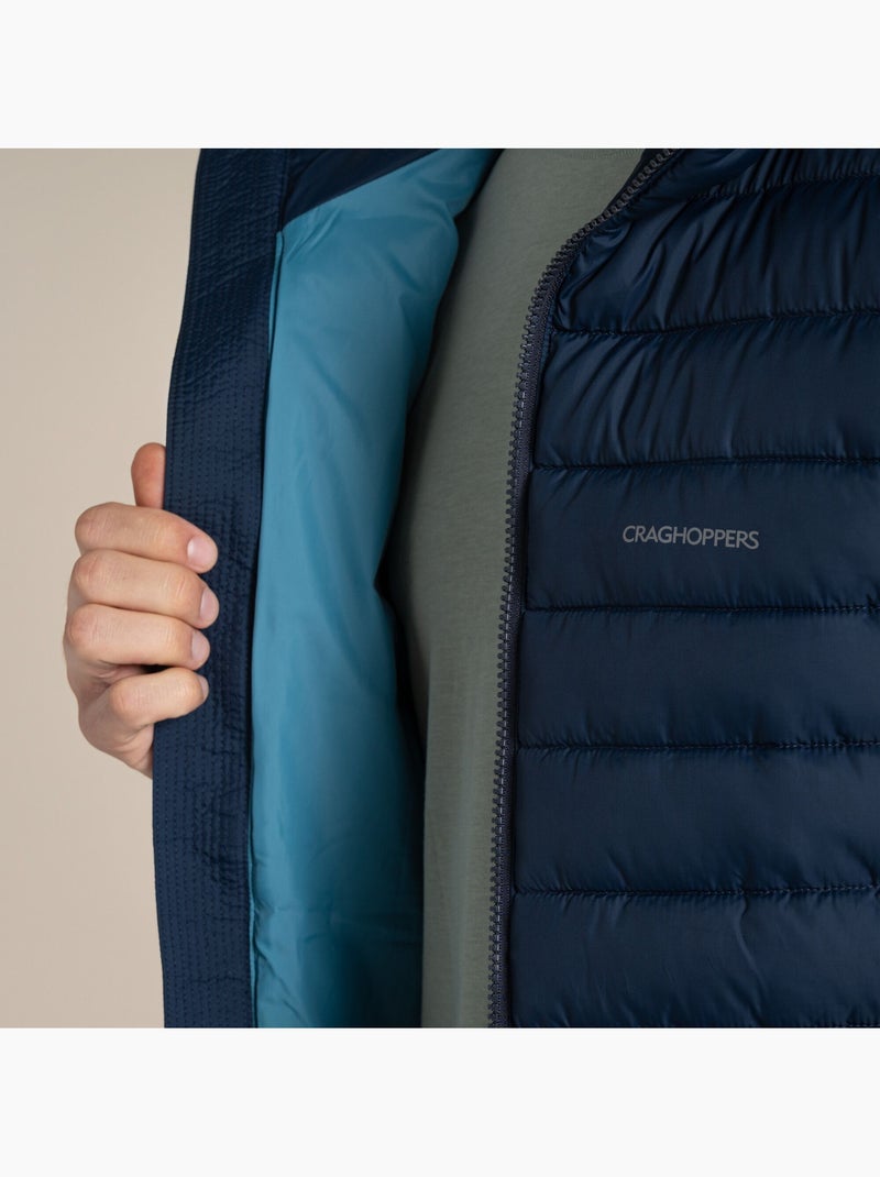 Veste matelassée pliable à capuche compresslite - craghoppers Bleu foncé - Kiabi