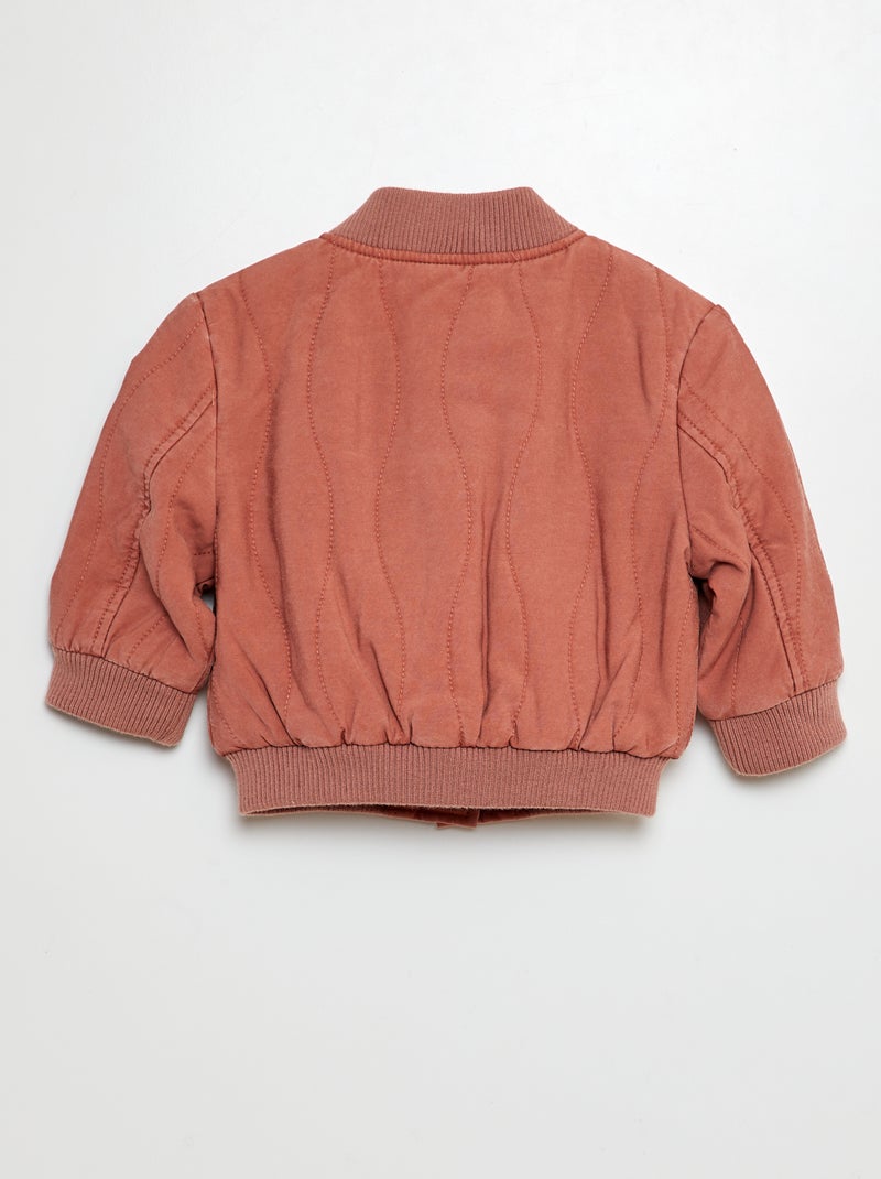 Veste matelassée pressionnée ROSE - Kiabi