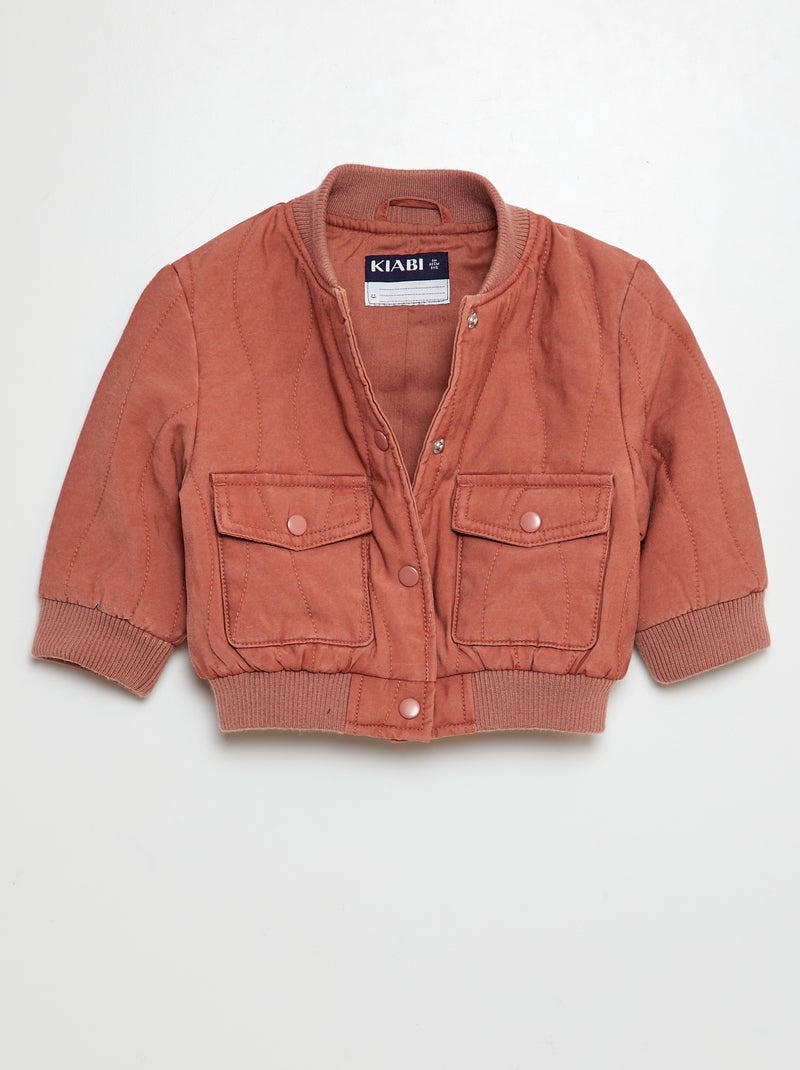 Veste matelassée pressionnée ROSE - Kiabi