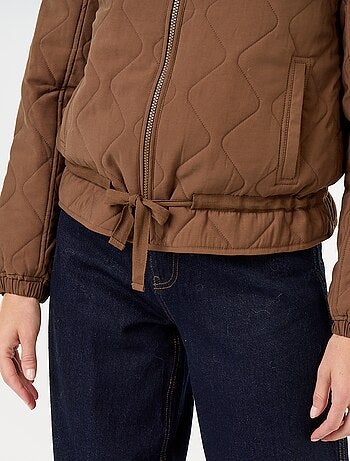 Veste matelassée resserable à la taille
