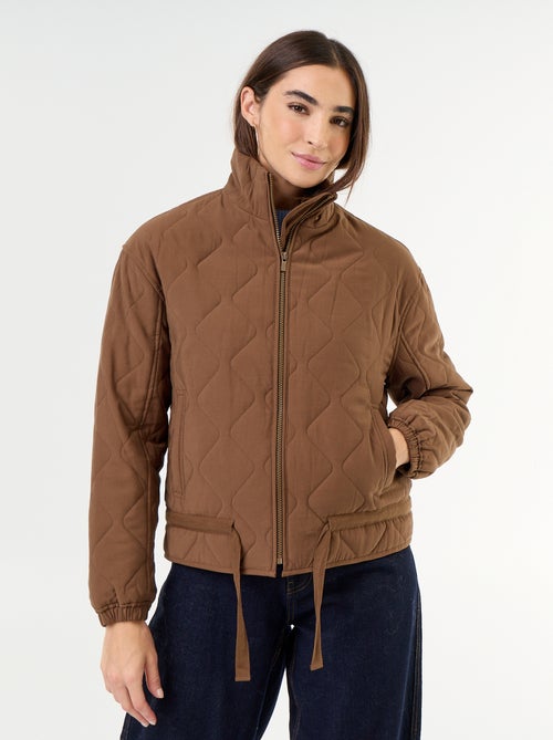 Veste matelassée resserable à la taille - Kiabi Veste matelassée resserable à la taille - Kiabi
