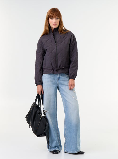 Veste matelassée resserable à la taille - Kiabi Veste matelassée resserable à la taille - Kiabi