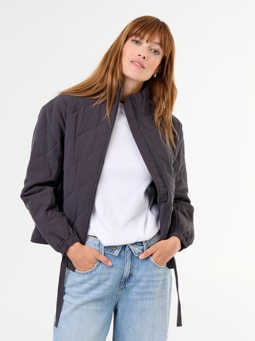 Veste matelassée resserable à la taille - Kiabi Veste matelassée resserable à la taille - Kiabi