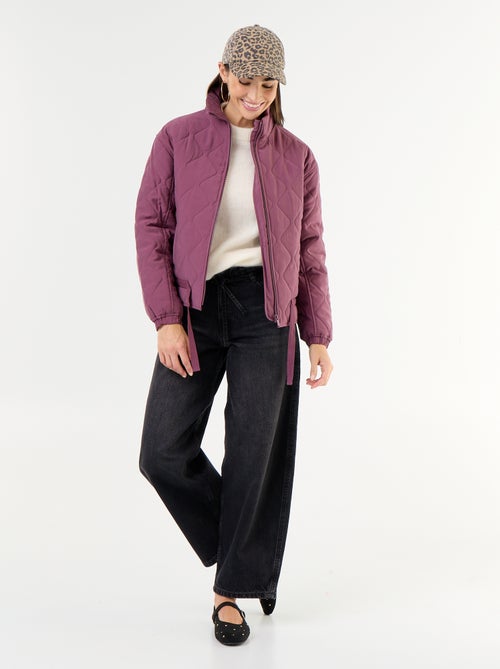 Veste matelassée resserable à la taille - Kiabi Veste matelassée resserable à la taille - Kiabi