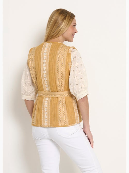 Veste matelassée sans manches détails strass - Afibel - Kiabi