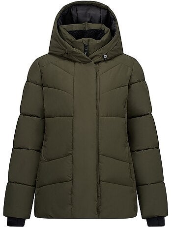 Veste matelassée unie à capuche ajustable lustre - dare 2b