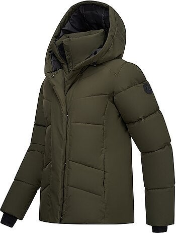 Veste matelassée unie à capuche ajustable lustre - dare 2b