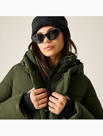 Veste matelassée unie à capuche ajustable lustre - dare 2b
