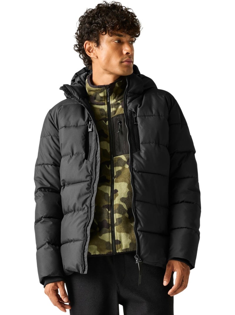 Veste matelassée unie à capuche amovible dissimulée layska - regatta Noir - Kiabi