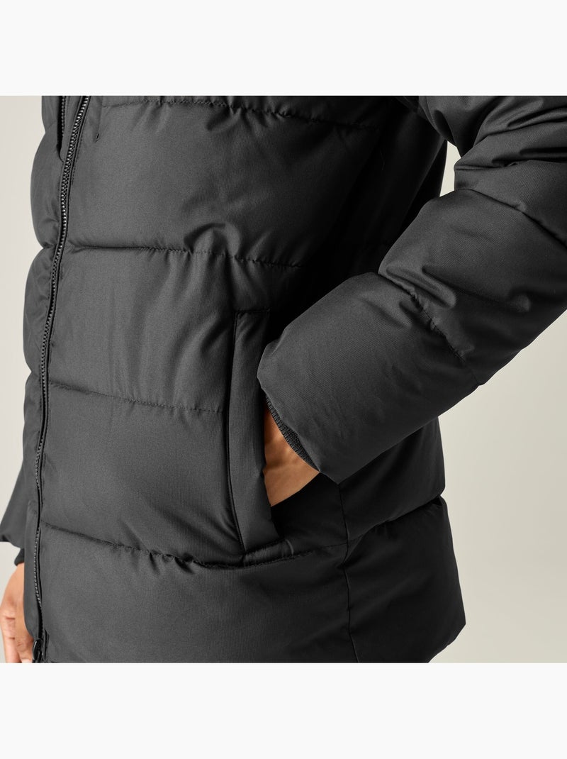 Veste matelassée unie à capuche amovible dissimulée layska - regatta Noir - Kiabi