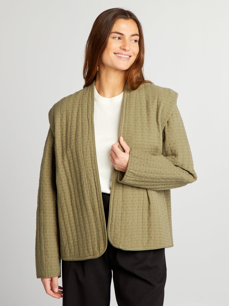 Veste matelassée Vert - Kiabi