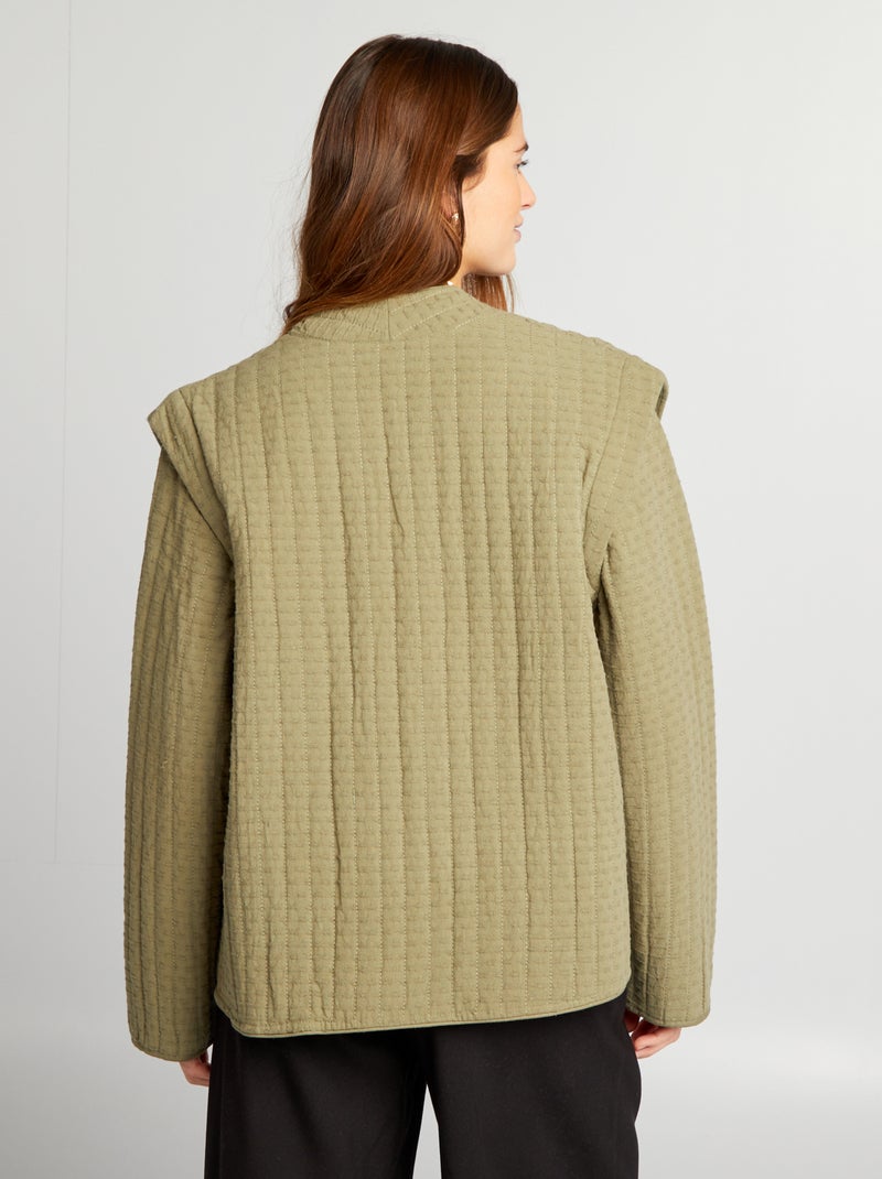 Veste matelassée Vert - Kiabi
