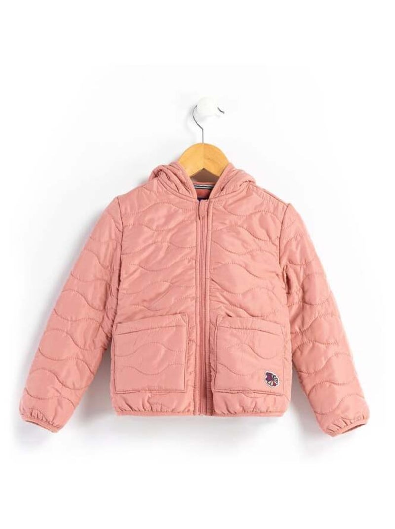 Veste matelassée vieux rose Fille Vieux rose - Kiabi