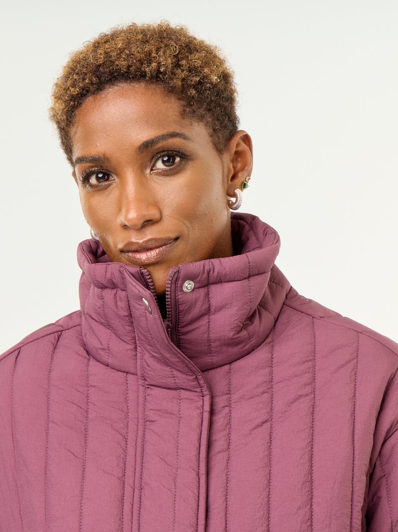 Veste matelassée Violet - Kiabi