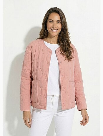Veste matelassée zippée sans col - afibel