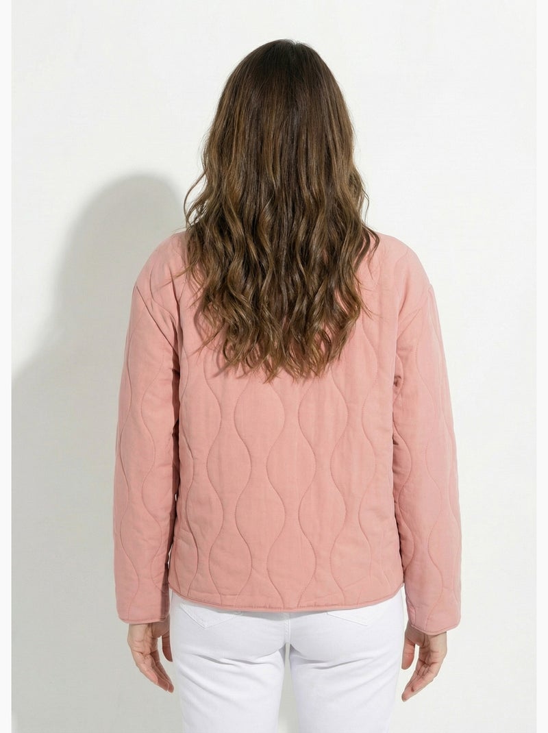Veste matelassée zippée sans col - afibel Terracotta - Kiabi
