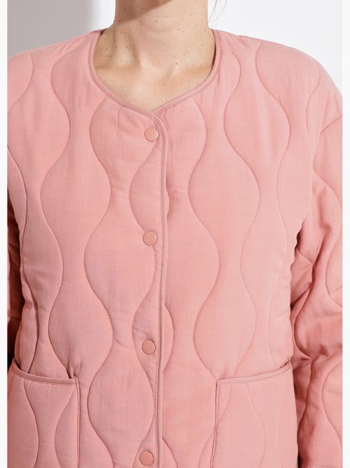 Veste matelassée zippée sans col - afibel - Kiabi Veste matelassée zippée sans col - afibel - Kiabi