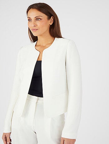 Veste matière reliéfée plissée - Damart