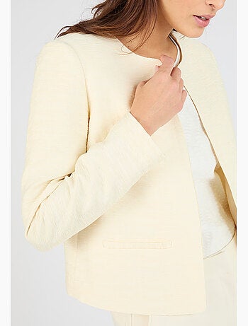 Veste matière reliéfée plissée - Damart