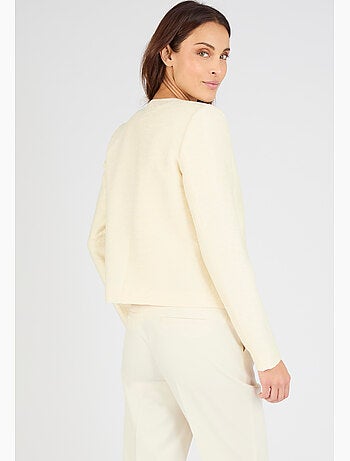 Veste matière reliéfée plissée - Damart