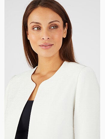 Veste matière reliéfée plissée - Damart