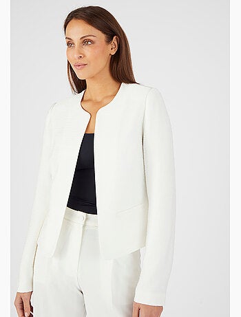 Veste matière reliéfée plissée - Damart