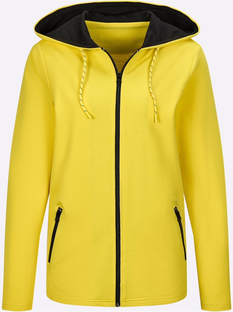 Veste Matière Sweat - Taille Standard - Witt Vert - Kiabi