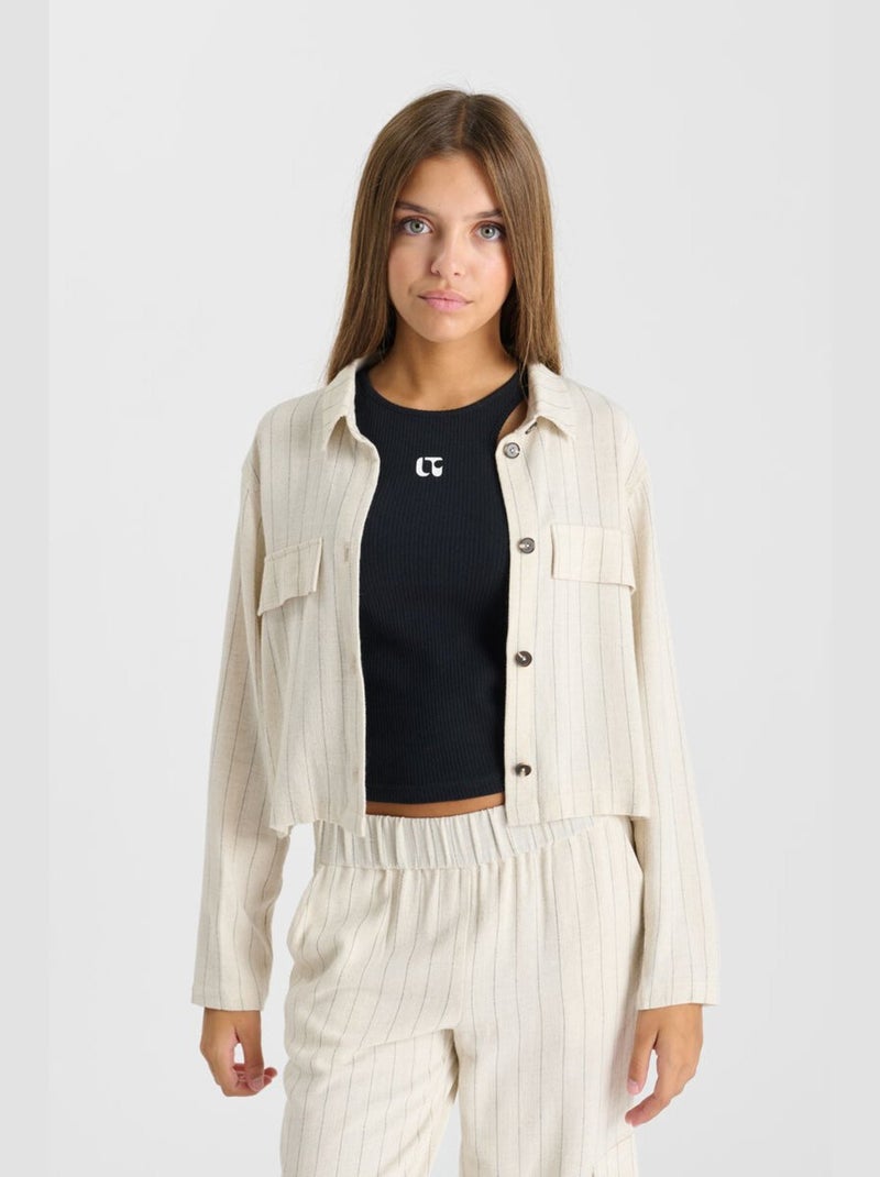 Veste MERIDAGI 'Le Temps Des Cerises' Beige - Kiabi
