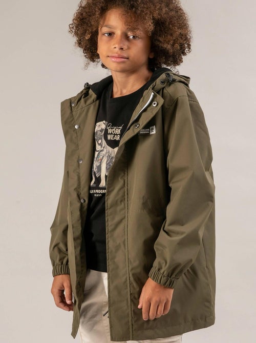 Veste mi-longue à capuche  'Deeluxe' - Kiabi