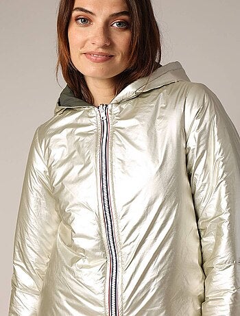 Veste mi-longue réversible 'Deeluxe'