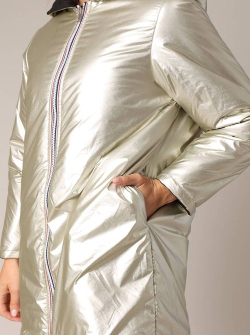 Veste mi-longue réversible 'Deeluxe' - Kiabi