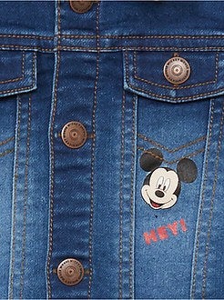 Veste 'Mickey' en denim - Kiabi