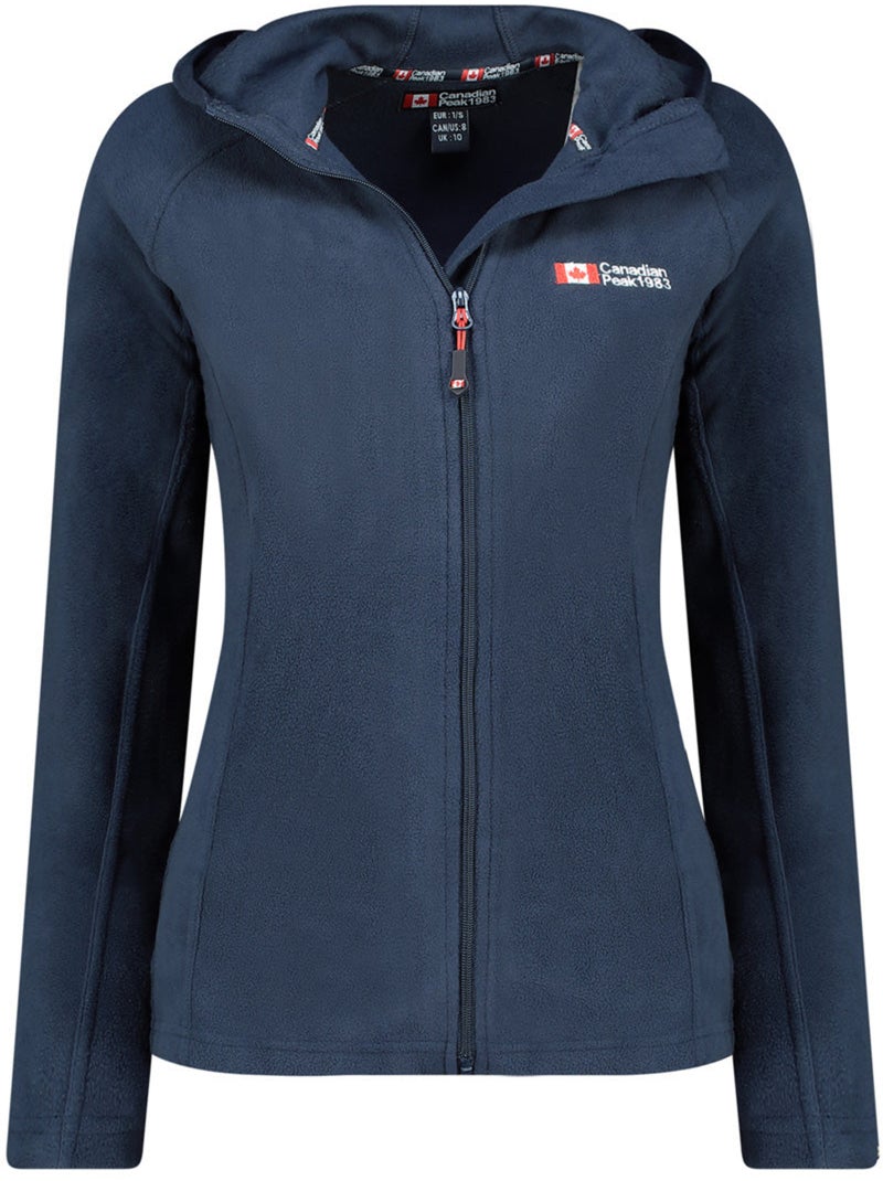 Veste micro-polaire à capuche tugoodeak – canadian peak Bleu marine - Kiabi