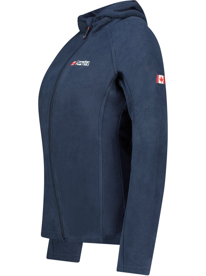 Veste micro-polaire à capuche tugoodeak – canadian peak Bleu marine - Kiabi