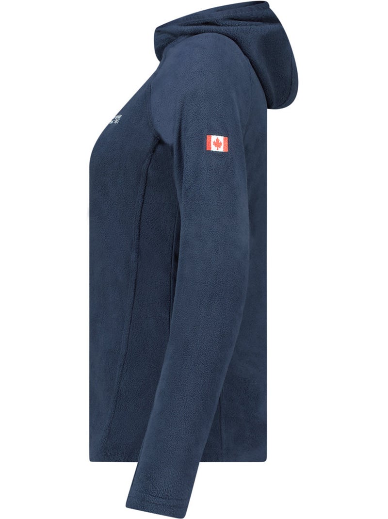 Veste micro-polaire à capuche tugoodeak – canadian peak Bleu marine - Kiabi