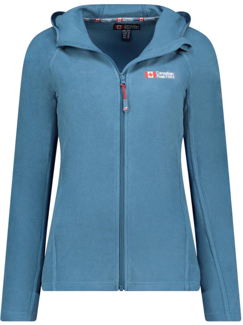 Veste micro-polaire à capuche tugoodeak – canadian peak Bleu pétrole - Kiabi