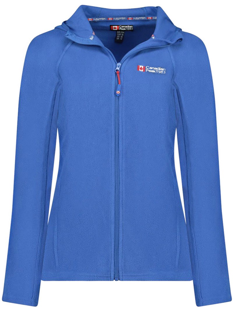 Veste micro-polaire à capuche tugoodeak – canadian peak Bleu roi - Kiabi